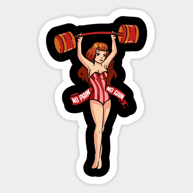 Pain and Gain - For Gym & Fitness Sticker by RocketUpload